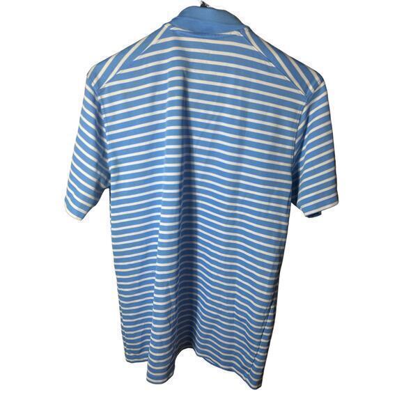 Nike Dri-Fit Light Blue and white‎ stripes  Golf Polo size Med. - Picture 4 of 4